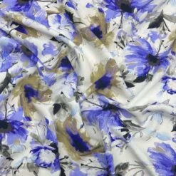 Floral Viscose Challis Fabric - Premium Digital Print Rayon for Dressmaking -Pound Fabrics Sale Store 0721FD29 5EAD 4077 AC72 1869B1EFD877