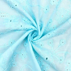 Floral Embroidered 100% Cotton Fabric - Breathable Summer Dressmaking Material -Pound Fabrics Sale Store 0728AD4F A5ED 4F8A B041 DD0E76D0A8F0