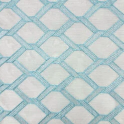 Extra Wide Checkered Embroidery Voile Fabric - Premium Sheer Curtain Netting -Pound Fabrics Sale Store 07C367F2 20CA 4272 86C2 AD322776DDC9