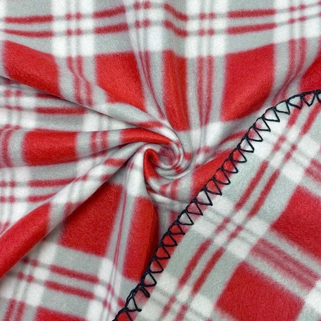 Checkered Fleece Blanket: Super Soft & Durable Multi-Purpose Throw 8 Checkered Fleece Blanket: Super Soft & Durable Multi-Purpose Throw - Image 8