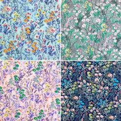 Rose & Hubble Floral Gardens Cotton Poplin Fabric - Oeko-Tex Certified