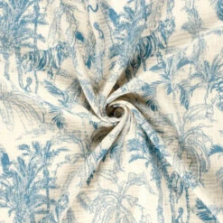 Double Gauze Fabric Palm Paradise Jungle Print - 100% Cotton -Pound Fabrics Sale Store 089E11E8 3A92 4429 8FB6 3E4617AB5467