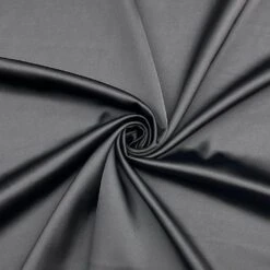 Premium Black Stretch Satin Fabric for Dressmaking & Apparel