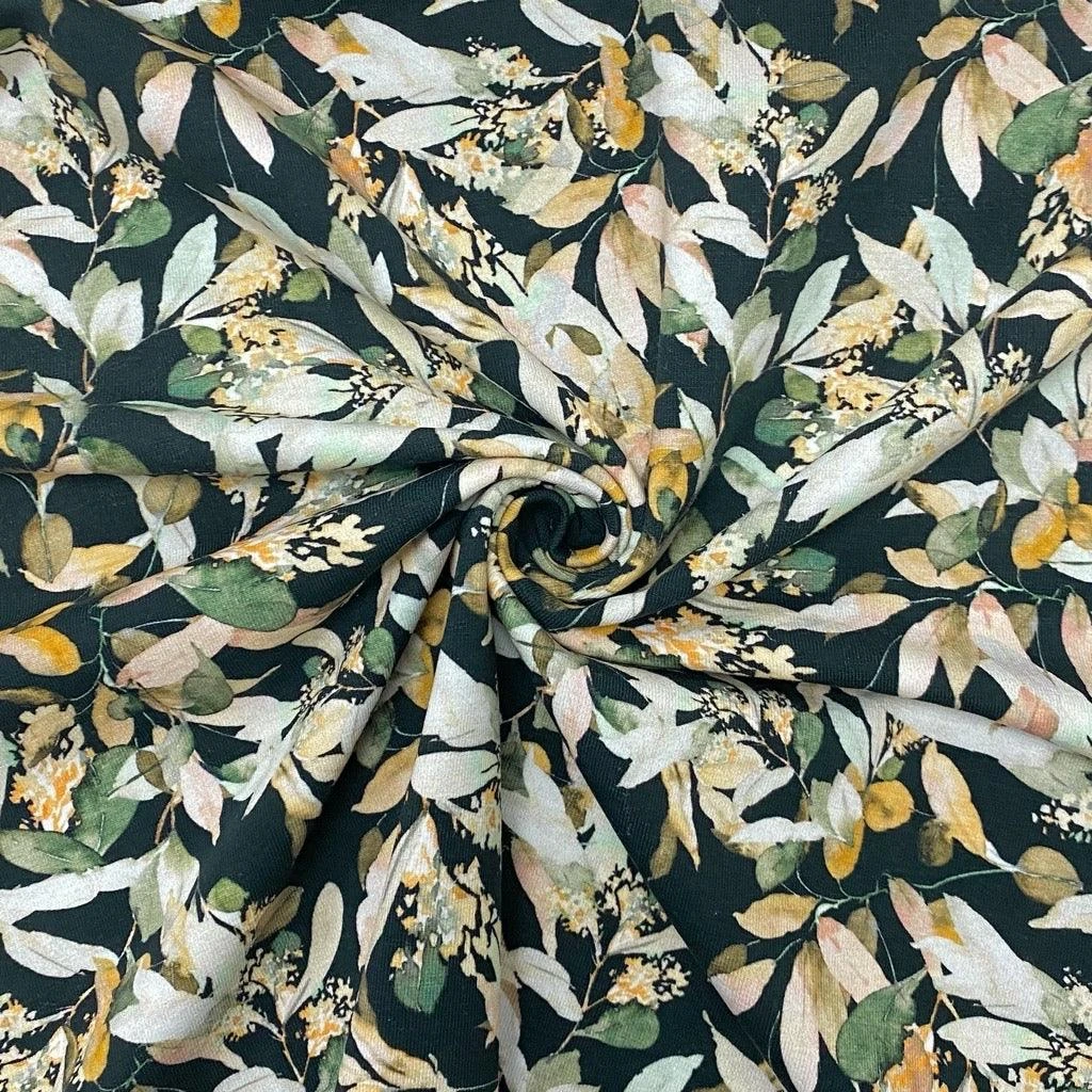 Abstract Floral Cotton Jersey Fabric - Premium 4-Way Stretch Oeko-Tex 5 Abstract Floral Cotton Jersey Fabric - Premium 4-Way Stretch Oeko-Tex - Image 5