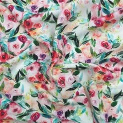 Premium Rose Garden Viscose Challis Fabric for Summer Apparel -Pound Fabrics Sale Store 0A957D95 58FB 46F6 AA80 B1977BA7AF51