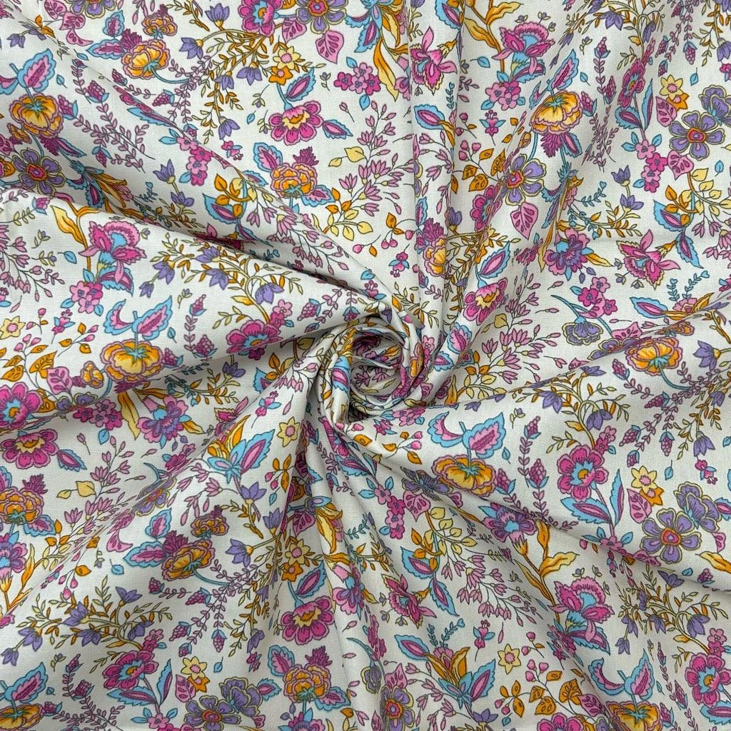 Rose & Hubble Abstract Gardens 100% Cotton Poplin Fabric 4 Rose & Hubble Abstract Gardens 100% Cotton Poplin Fabric - Image 4