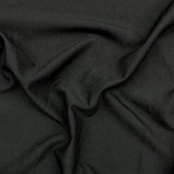 Plain Black PolyViscose Fabric