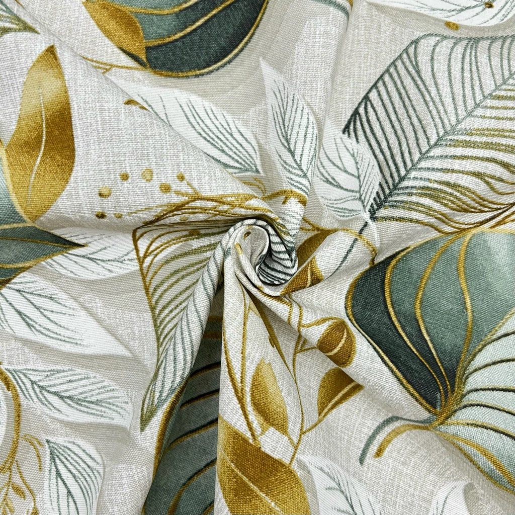 Water Resistant Leaf Print Outdoor Upholstery & Curtain Fabric 5 Water Resistant Leaf Print Outdoor Upholstery & Curtain Fabric - Image 5