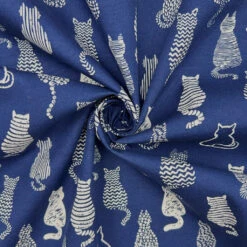 Rose & Hubble Striped Cats Cotton Poplin Fabric 11 Rose & Hubble Striped Cats Cotton Poplin Fabric -Pound Fabrics Sale Store 0EA03612 754D 4390 9E15 684C2BED2728