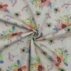 Botanic Floral Digital Linen Look Polycotton Fabric for Curtains and Crafts -Pound Fabrics Sale Store 0F2F9F29 17D6 47B1 839D E8A138E06314