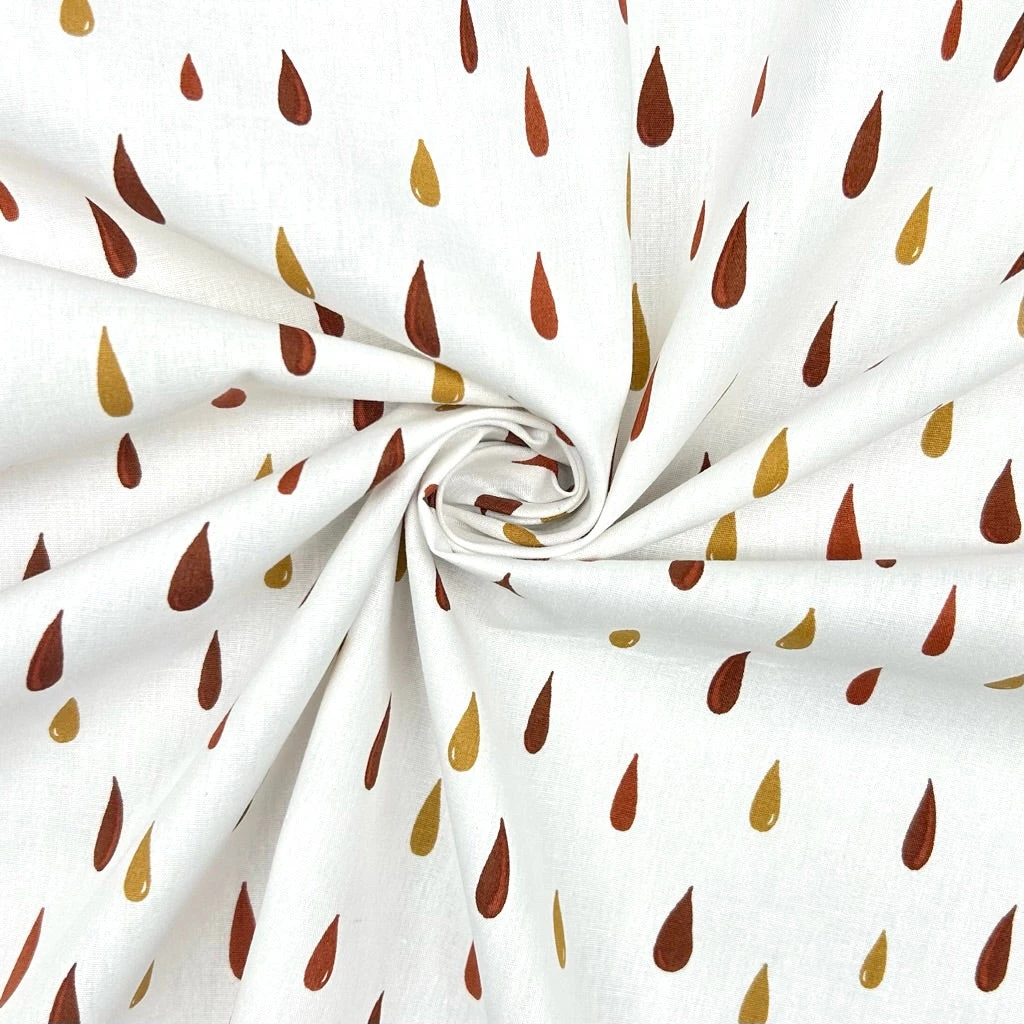 Raindrop Pattern Cotton Poplin Fabric - Premium 100% Cotton Material 6 Raindrop Pattern Cotton Poplin Fabric - Premium 100% Cotton Material - Image 6