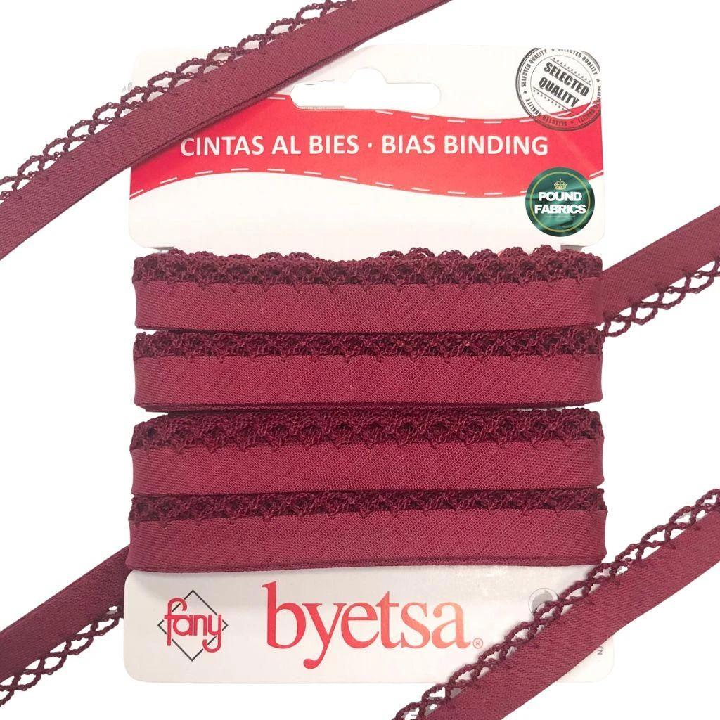 Picot Edge Polycotton Bias Binding Tape - 5 Metres 2 Picot Edge Polycotton Bias Binding Tape - 5 Metres - Image 2