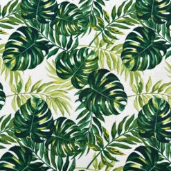 Tropical Palm Leaves Water Resistant Outdoor Fabric for Furniture & Awnings
