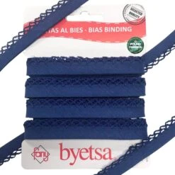Picot Edge Polycotton Bias Binding Tape - 5 Metres 27 Picot Edge Polycotton Bias Binding Tape - 5 Metres -Pound Fabrics Sale Store 111