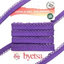 Picot Edge Polycotton Bias Binding Tape - 5 Metres 32 Picot Edge Polycotton Bias Binding Tape - 5 Metres -Pound Fabrics Sale Store 117