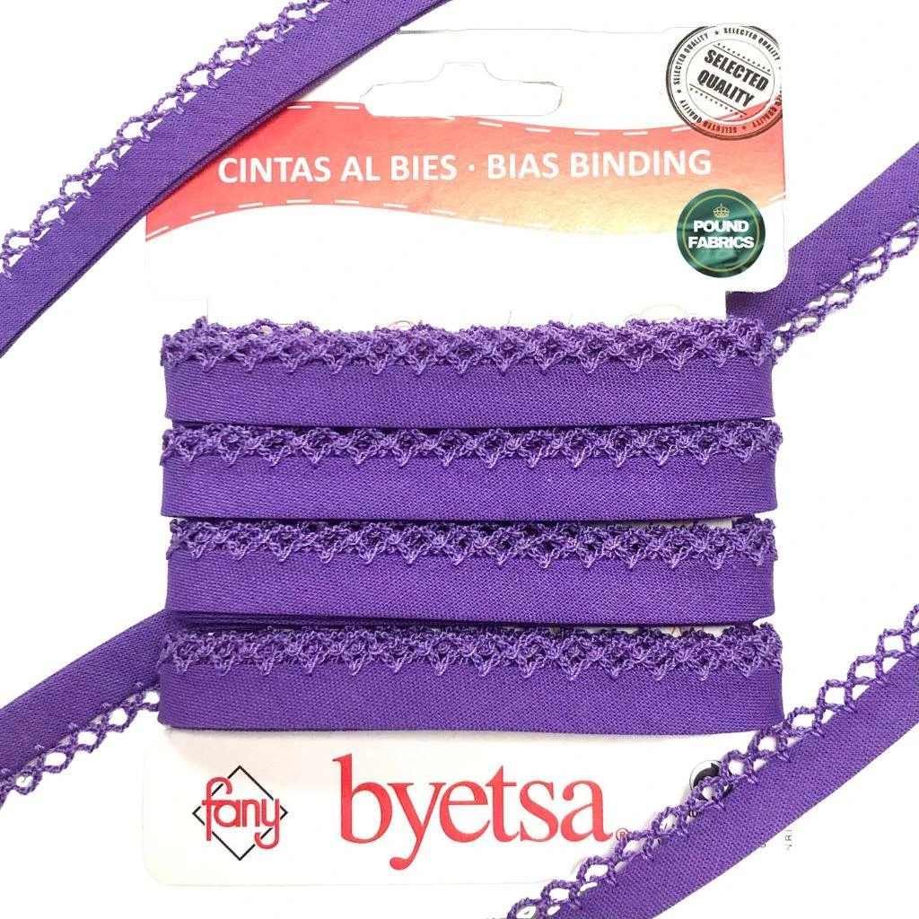 Picot Edge Polycotton Bias Binding Tape - 5 Metres 13 Picot Edge Polycotton Bias Binding Tape - 5 Metres - Image 13