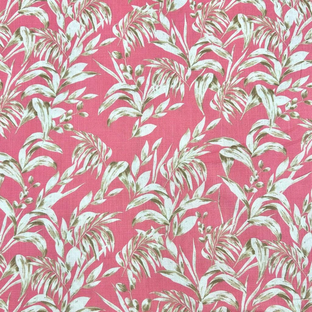 Tropical Leaves Cotton Linen Blend Fabric for Summer Dressmaking 5 Tropical Leaves Cotton Linen Blend Fabric for Summer Dressmaking - Image 5