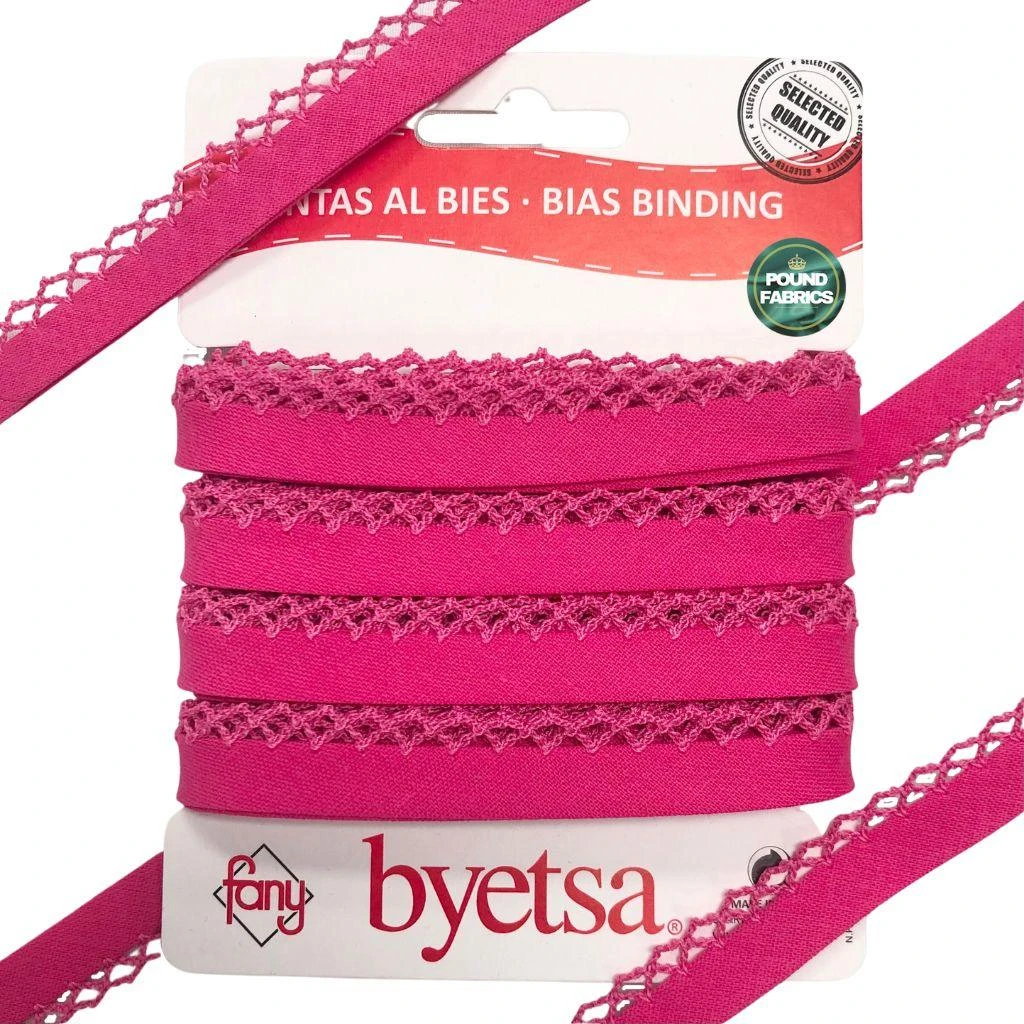 Picot Edge Polycotton Bias Binding Tape - 5 Metres 15 Picot Edge Polycotton Bias Binding Tape - 5 Metres - Image 15