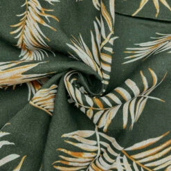 Tropical Palm Leaf Viscose Linen Blend Fabric - 170gsm Dressmaking Material 11 Tropical Palm Leaf Viscose Linen Blend Fabric - 170gsm Dressmaking Material -Pound Fabrics Sale Store 11D18AFE 2F1F 4099 A27C 513CB08F7448