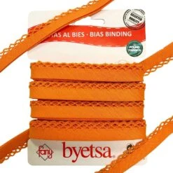 Picot Edge Polycotton Bias Binding Tape - 5 Metres 35 Picot Edge Polycotton Bias Binding Tape - 5 Metres -Pound Fabrics Sale Store 120