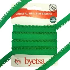 Picot Edge Polycotton Bias Binding Tape - 5 Metres 25 Picot Edge Polycotton Bias Binding Tape - 5 Metres -Pound Fabrics Sale Store 124