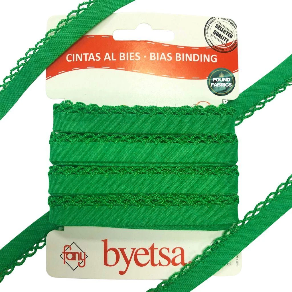 Picot Edge Polycotton Bias Binding Tape - 5 Metres 6 Picot Edge Polycotton Bias Binding Tape - 5 Metres - Image 6