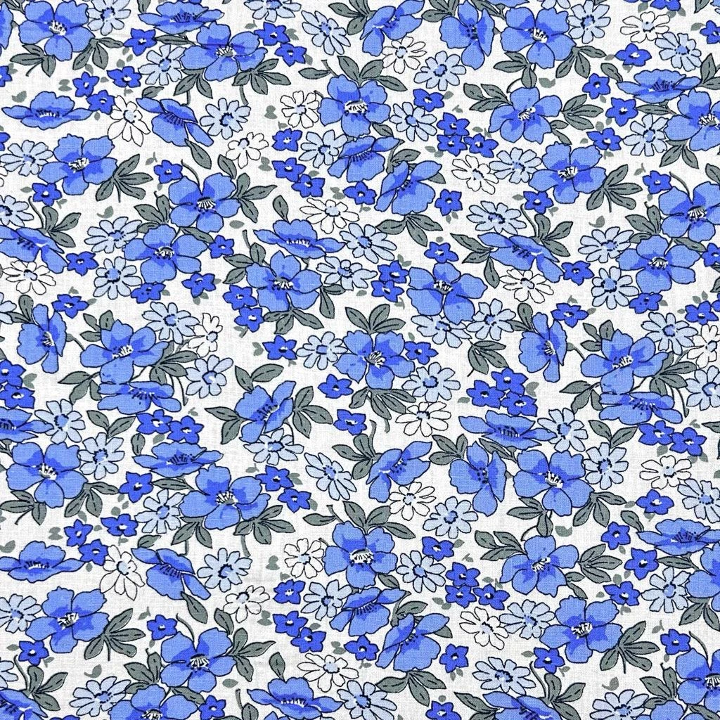 Drawn Meadows Floral Cotton Linen Fabric - Premium Summer Apparel Material 3 Drawn Meadows Floral Cotton Linen Fabric - Premium Summer Apparel Material - Image 3