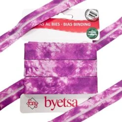 Tie Dye Organic Cotton Bias Binding Tape - 18mm x 5m -Pound Fabrics Sale Store 136