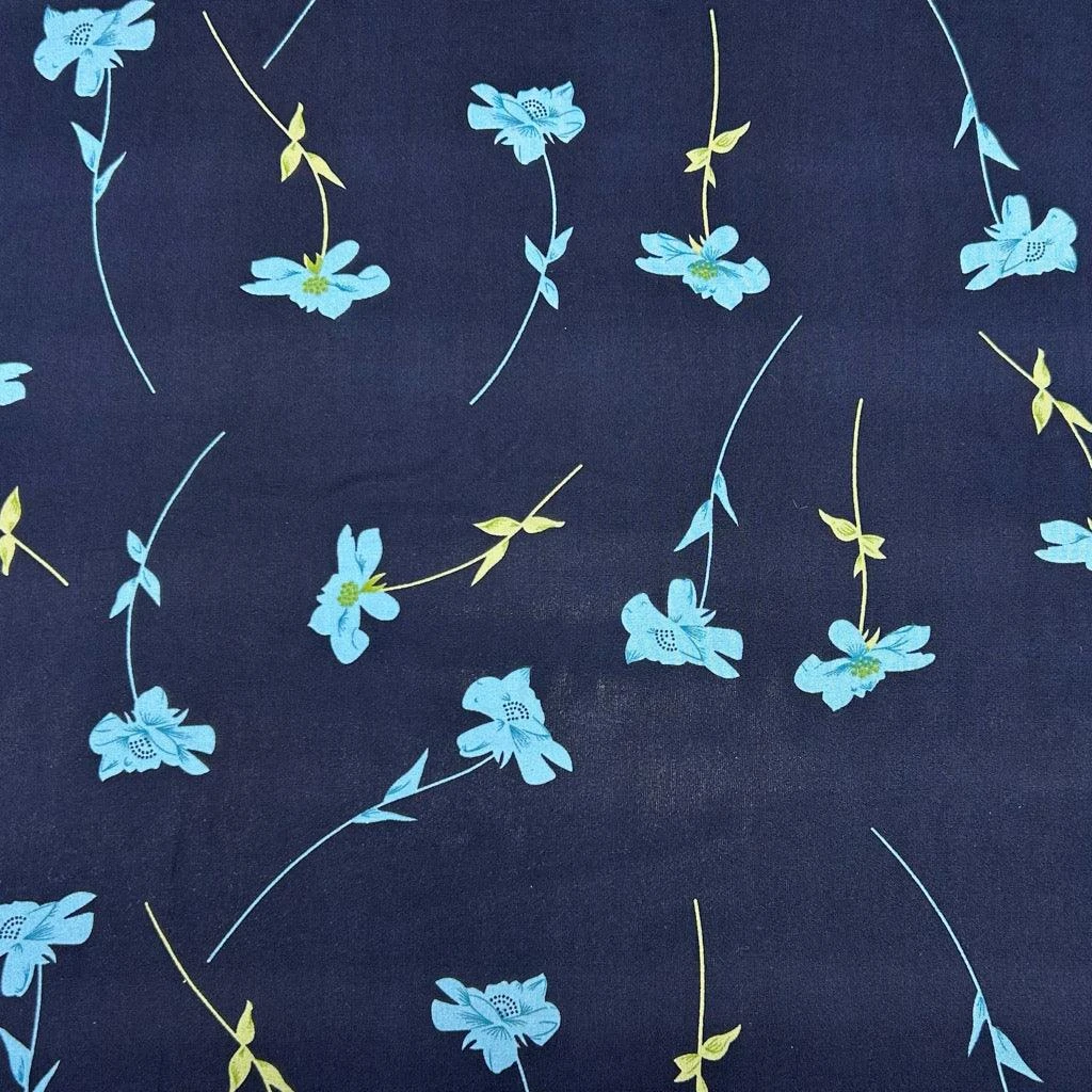 Falling Flowers Viscose Challis Fabric - Premium Floral Print Dressmaking Material 5 Falling Flowers Viscose Challis Fabric - Premium Floral Print Dressmaking Material - Image 5