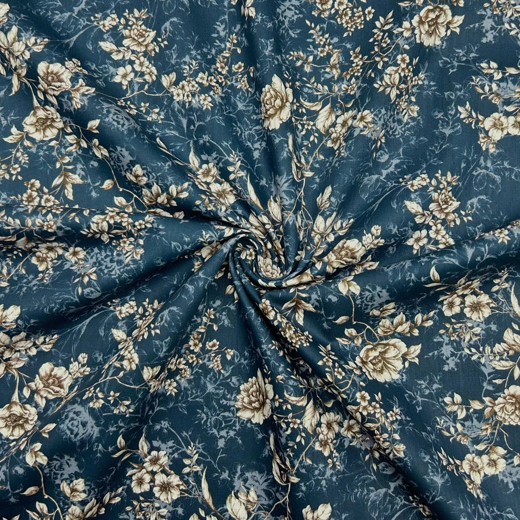 Rose & Hubble Graceful Meadow Floral Cotton Poplin Fabric 8 Rose & Hubble Graceful Meadow Floral Cotton Poplin Fabric - Image 8