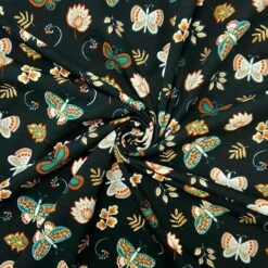 Soft Butterflies and Flowers Cotton Jersey Knit Fabric -Pound Fabrics Sale Store 1A93DC23 E73B 47B5 8B4A 2C441AC375B1