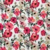 Pink Garden Floral Viscose Linen Fabric - Ivory Summer Dress Material -Pound Fabrics Sale Store 1D1602AA CF45 4854 A535 5EDEBF14D926