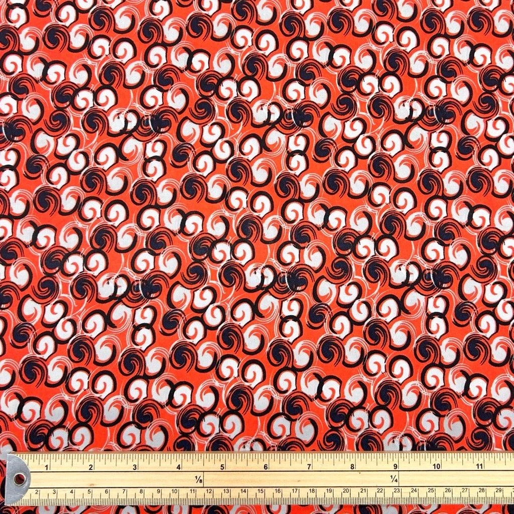 Lightweight All Over Swirls Crepe Fabric for Dressmaking 2 Lightweight All Over Swirls Crepe Fabric for Dressmaking - Image 2