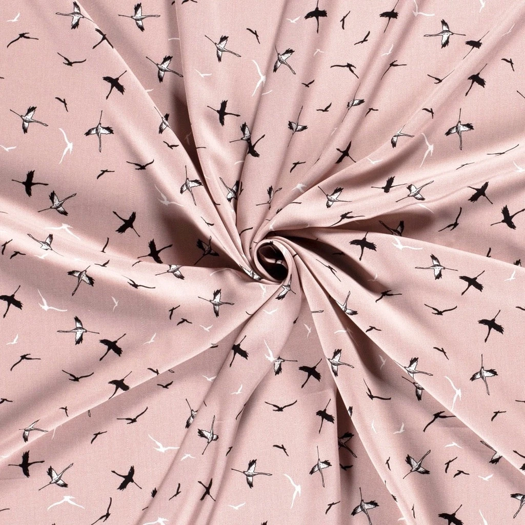 Bamboo Poplin Fabric Birds Dreams Print - Premium Oeko-Tex Material 7 Bamboo Poplin Fabric Birds Dreams Print - Premium Oeko-Tex Material - Image 7