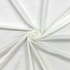 Premium Off-White Jersey Print Base Fabric - High-Performance 4-Way Stretch