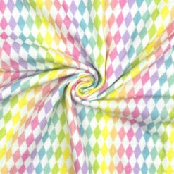 Little Johnny Rainbow Harlequin Double Gauze Cotton Fabric -Pound Fabrics Sale Store 23E78D3F 6DA2 4B78 A0EB 30F0F3272854