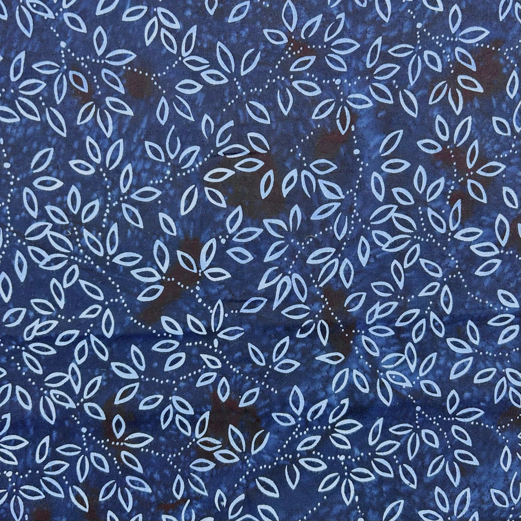 John Louden Bluebell Canopy Cotton Batik Fabric - 100% Cotton Leaf Print 5 John Louden Bluebell Canopy Cotton Batik Fabric - 100% Cotton Leaf Print - Image 5