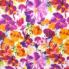 Pastel Garden Floral Viscose Jersey Fabric - Premium 220gsm Soft Stretch Material