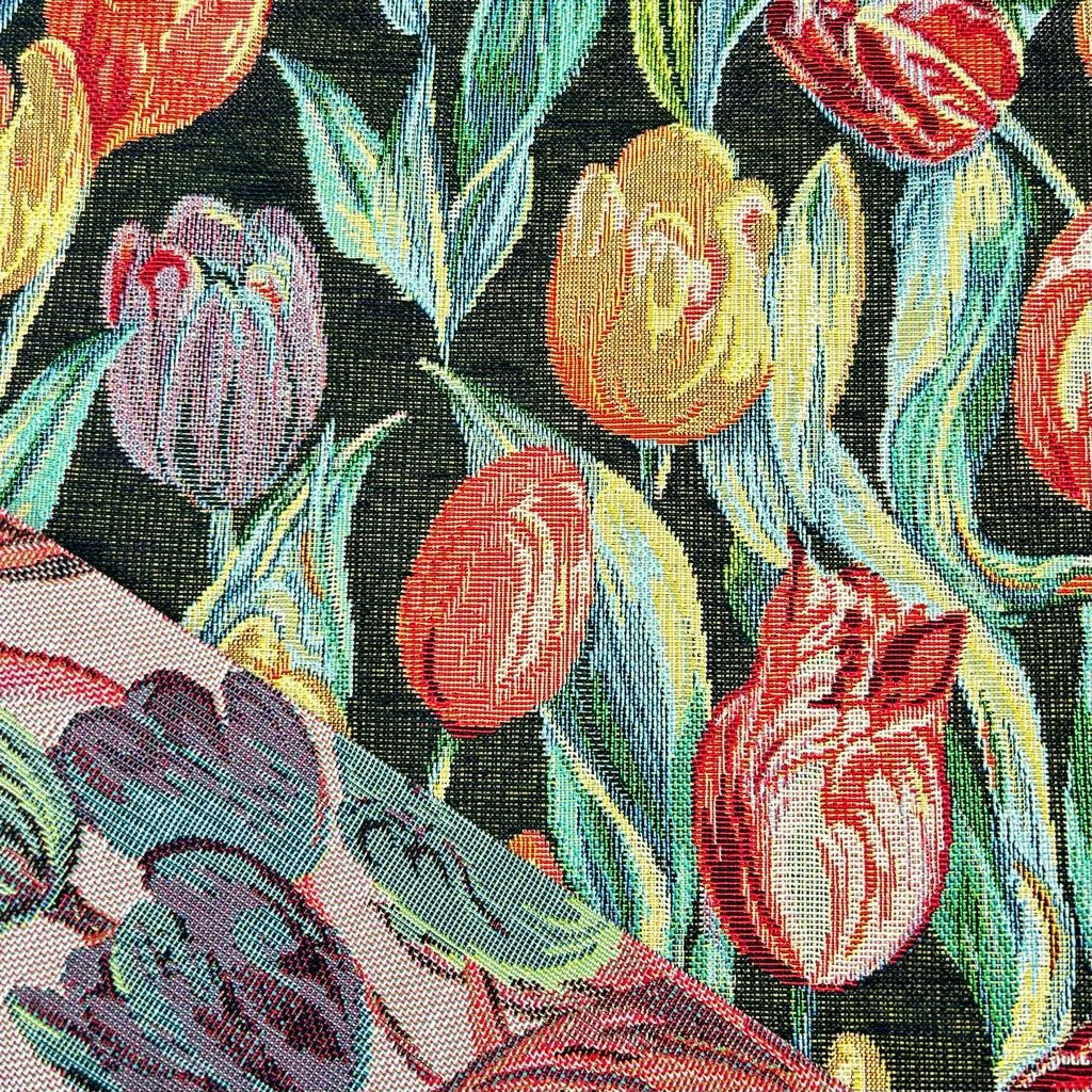 Tulip Garden Floral Tapestry Fabric for Upholstery & Curtains 5 Tulip Garden Floral Tapestry Fabric for Upholstery & Curtains - Image 5