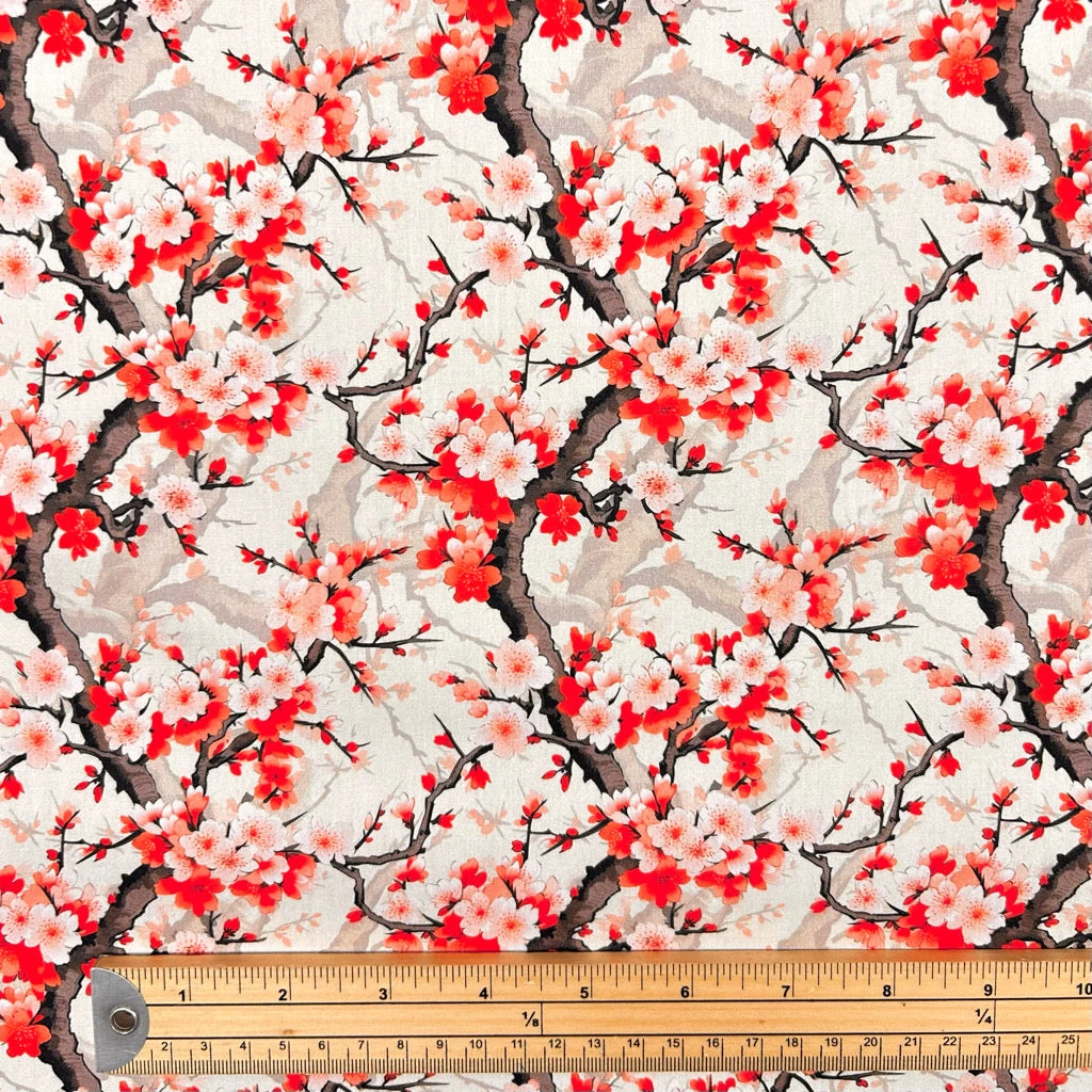Rose & Hubble Bloom Wood Floral Cotton Poplin Fabric 2 Rose & Hubble Bloom Wood Floral Cotton Poplin Fabric - Image 2