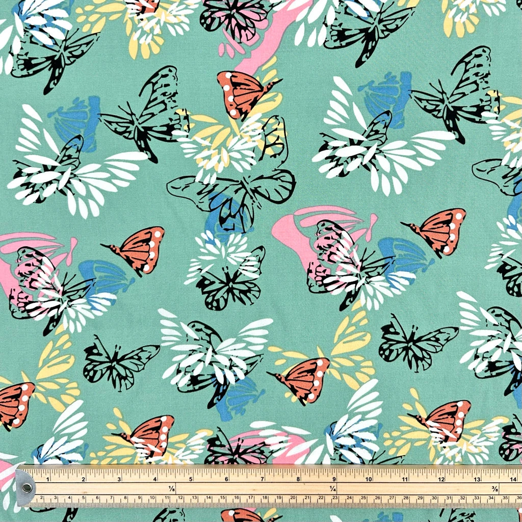 Butterfly Breeze Lightweight Viscose Fabric for Summer Dresses and Tops 2 Butterfly Breeze Lightweight Viscose Fabric for Summer Dresses and Tops - Image 2