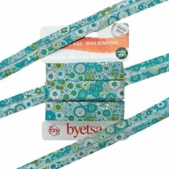 18mm Summer Floral Organic Cotton Bias Binding - 5 Metre Roll 7 18mm Summer Floral Organic Cotton Bias Binding - 5 Metre Roll -Pound Fabrics Sale Store 298
