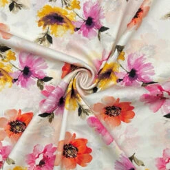 Stretch Viscose Twill Fabric - Colour Burst Digital Print for Dressmaking -Pound Fabrics Sale Store 2A20A802 CF9C 4926 900A 093EC9121AA8