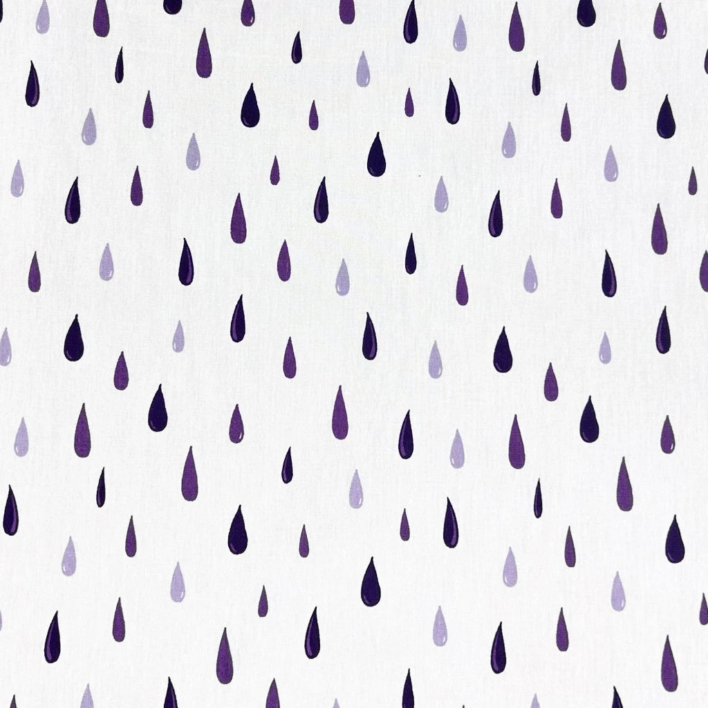 Raindrop Pattern Cotton Poplin Fabric - Premium 100% Cotton Material 11 Raindrop Pattern Cotton Poplin Fabric - Premium 100% Cotton Material - Image 11