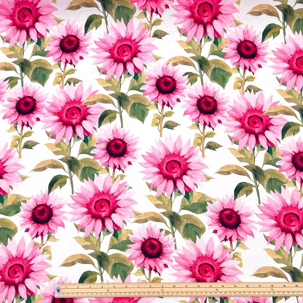 Sunny Bloom Floral Viscose Challis Fabric - Lightweight & Breathable 2 Sunny Bloom Floral Viscose Challis Fabric - Lightweight & Breathable - Image 2