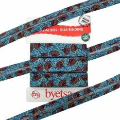 Premium Ethnic Print Cotton Bias Binding Tape - 18mm (5 Metre Roll) 12 Premium Ethnic Print Cotton Bias Binding Tape - 18mm (5 Metre Roll) -Pound Fabrics Sale Store 302
