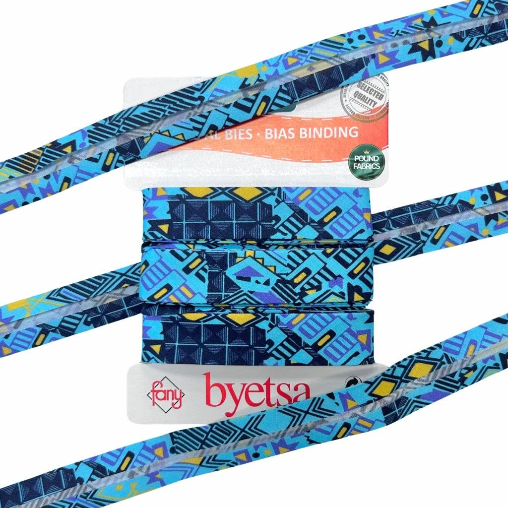 Premium Ethnic Print Cotton Bias Binding Tape - 18mm (5 Metre Roll) 8 Premium Ethnic Print Cotton Bias Binding Tape - 18mm (5 Metre Roll) - Image 8