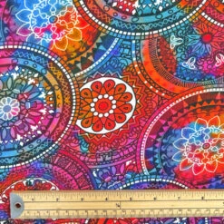 Floral Wheels Viscose Jersey Fabric - Premium 4-Way Stretch Dressmaking Material -Pound Fabrics Sale Store 30E78ECC 3471 42C7 AAE3 040F0EC8BBBD