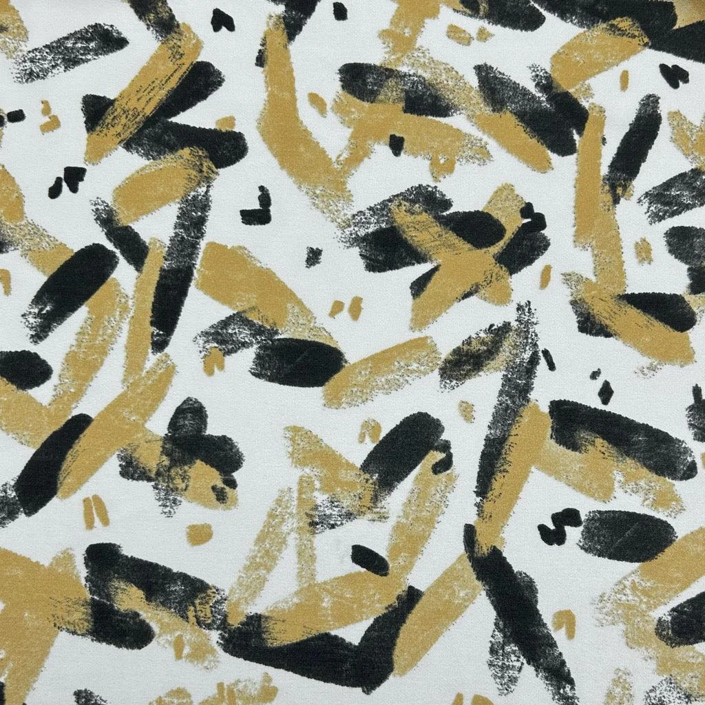 Premium Brush Strokes Polyester Crepe Fabric for Dressmaking 5 Premium Brush Strokes Polyester Crepe Fabric for Dressmaking - Image 5