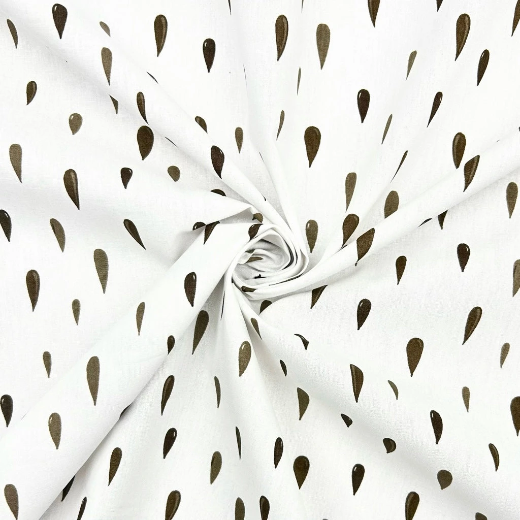 Raindrop Pattern Cotton Poplin Fabric - Premium 100% Cotton Material 10 Raindrop Pattern Cotton Poplin Fabric - Premium 100% Cotton Material - Image 10